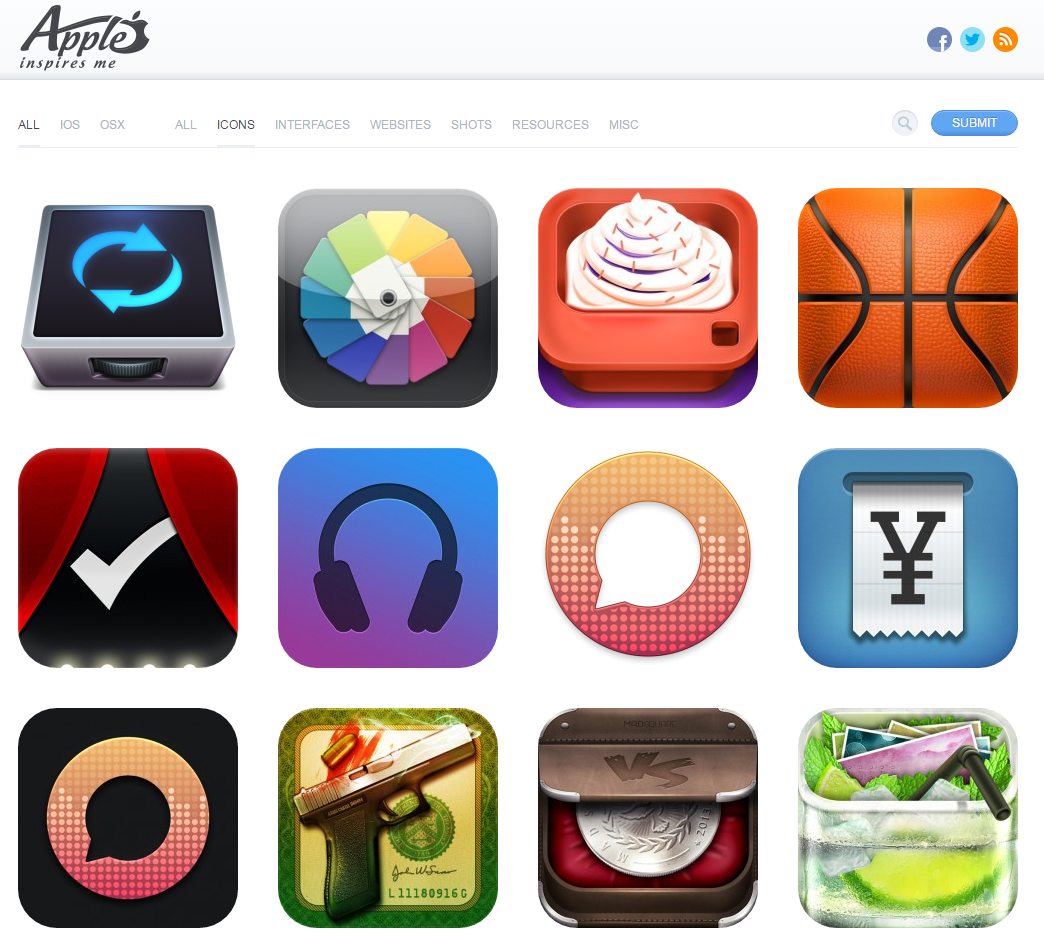 Скриншот сайта AppleInspires.me